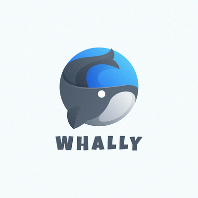 whale app colorful coreldraw design e sport figma fish forsale good ilustrator logo logos logosai new nice sport trending vector whale whale logo