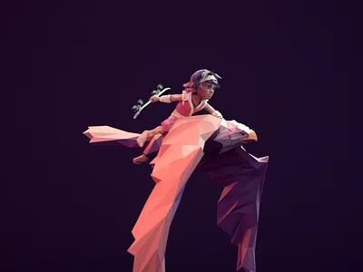 Eido Flight - Infinite Skater 3d animation 3d art animation autodesk maya character animation eagle flight flying game art game design loop lowpoly lowpoly3d lowpolyart redshift3d rigged rigging