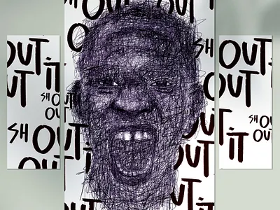 Shout it out digital painting fineart illustration portrait portrait art portrait painting scribble scribble art scribbles women