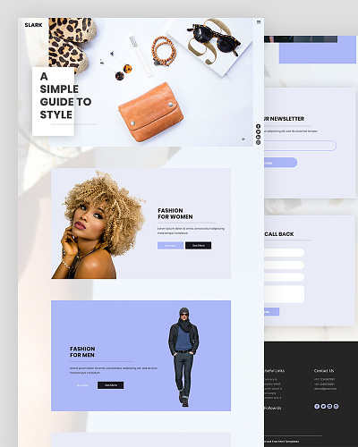 Slark bootstrap business css ecommerce fashion html5 online responsive shop template