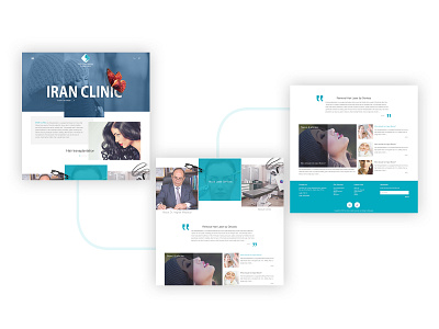 beauty clinic website adobe photoshop beauty beauty clinic clinic design doctor flat ui ux web webdesign website website design