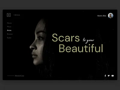 Music website design app branding design ui ux web website