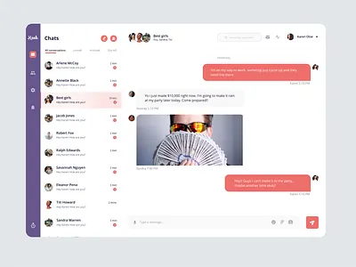 Web Chat app chat app minimal user experience userinterfacedesign userinterfacedesigner