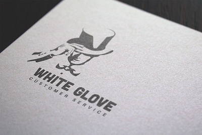 Logo design customerservice gentleman glove hand logodesign logomark suit whiteglove