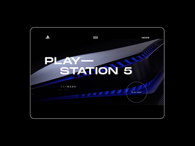 PlayStation 5. About animation branding design minimal photoshop typography ui ux web website