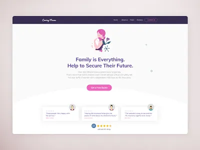 Landing page UI/UX Design branding design ux ui design web web deisgn