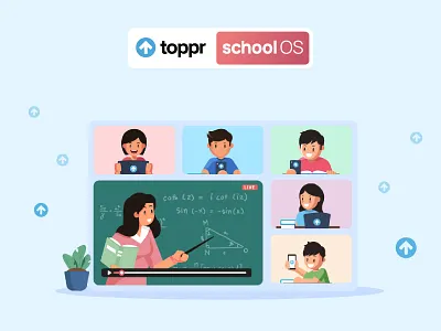 Live Class Illustration branding e learning graphic design graphics illustration illustration design kids illustration online learning pandemic