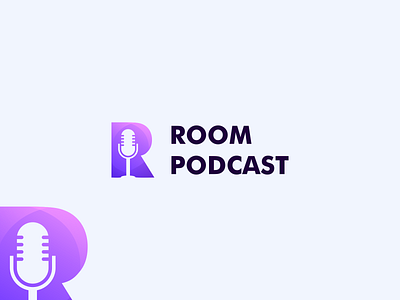 ROOM PODCAST logo concept brand branding design graphic design illustration logo motion graphics ui ux vector