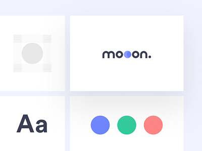 Mooon - Brand Guidelines beautiful branding clean color design flat icon logo logotype minimal simple typography ui uidesign white