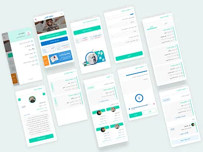 Online consultant app design illustration ui ux