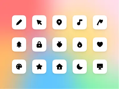Weird Little Set of Icons design icon icon design icon set iconography