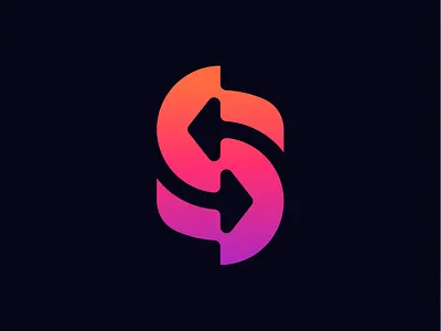 Letter S alphabet arrow arrows blend branding brandmark design designer geometric letter logo logo designer mark minimal monogram s symbol