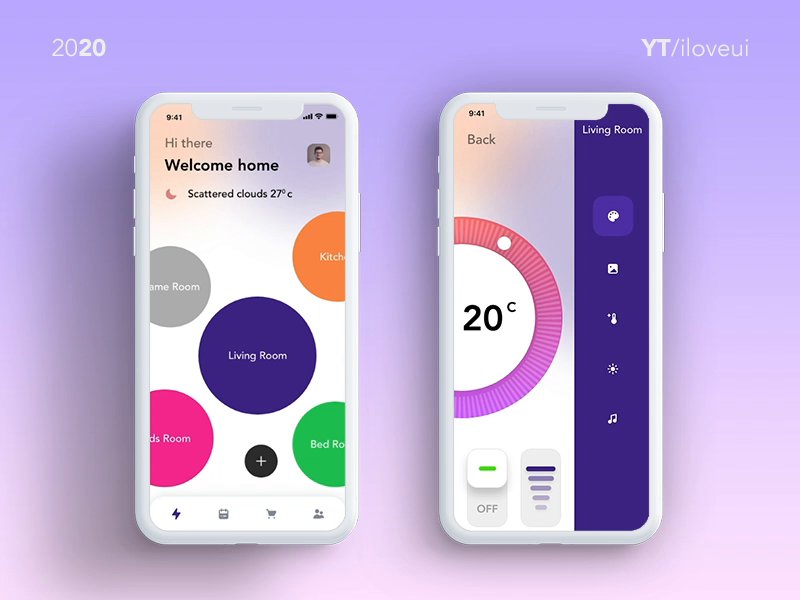 Smart Controller App UI Interaction | Adobe xd | UI/UX Inspirati by ...