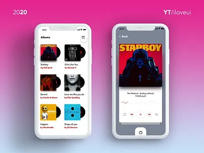 Music player interactive prototype using #adobexd adobe xd album artwork design app interaction interaction design interactive prototype interactive video music app music player ui prototype animation ui ux