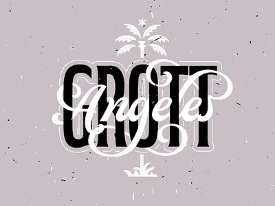Grottangeles apparel font grottangeles lettering logo palm pepo summer tshirt type typeface typography