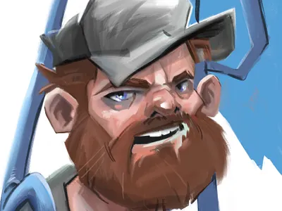 Otis and the Man animation cartoon cartooning cartoonist character design comic comic art comics design digital painting drawing illustration procreate