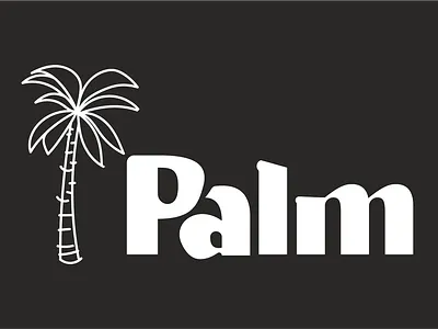 Palm design font font design font family fonts graphic design illustrator logo logo design logodesign logomark logos logotype palm tree palm trees typefont vector wordmark