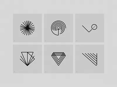 Linear Forms brand geometric linear logo shapes symbol