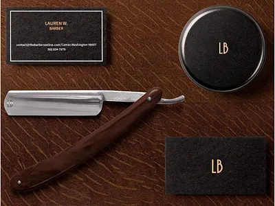 Simple and chic BARBER branding brand identity branding business card business card design graphic design illustration logo minimal professional real estate simple design