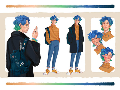 Student (character concept) art artwork character characterdesign color concept design didgital didgitalart emotions guy illustraion palette student