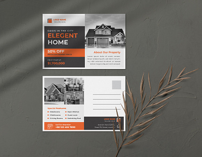 Real Estate Postcard Design template direct mail eddm eddm postcard flyer design logo design postcard design poster design
