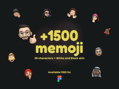 Figma Memoji Pack design emoji figma memoji pack sticker ui