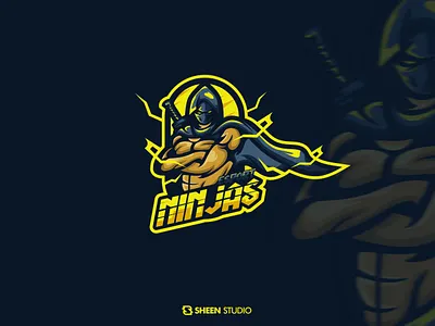 ninja ss branding esport logo logodesign logosport mascot character mascotlogo vector