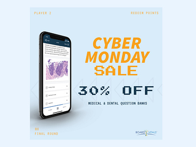 Cyber Monday - Black Friday Concept atari boardvitals illustrator medical prep mobile app photoshop product design retro video game