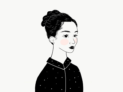 Portrait Greta girl illustration illustration illustrator ilustración mujer portrait portrait art retrato