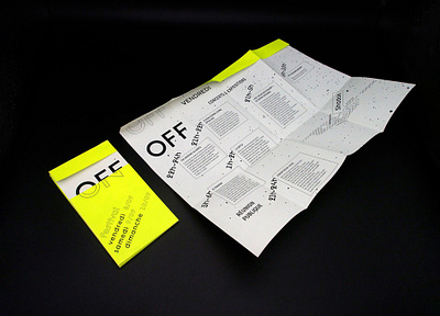 On/Off festival flyer design branding communication design design festival flyer design layout print design