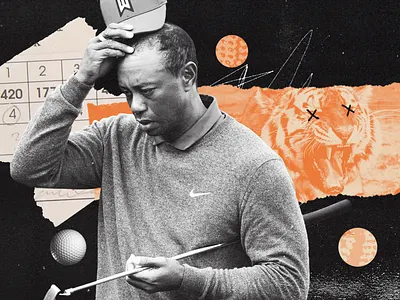 Sad Tiger abstract art direction collage design editorial editorial illustration graphic art illustration print texas tiger
