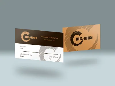 Bighorn Business Cards adobe illustrator adobe photoshop branding business card camping logo outdoor