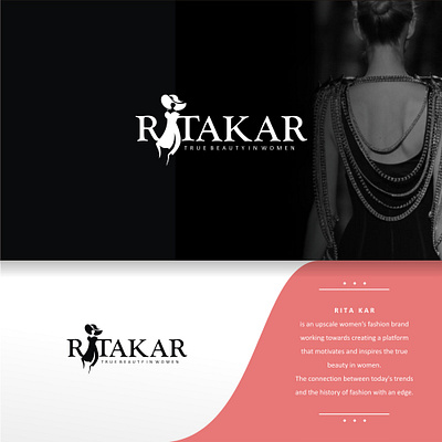 RITA KAR bersih brand identity branding desain logo icon logo minimal typography vector wordmark