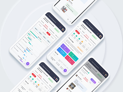 Property Management Application UI chat app clean construction construction management design icons illustration messenger minimal modern project listing project management project timeline ui ux wizard