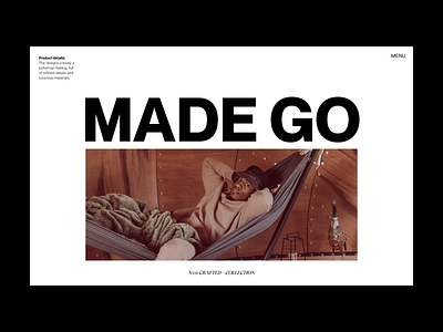 Made Go - Fashion shop branding design fashion branding fashion website design header minimal typography ui ux web
