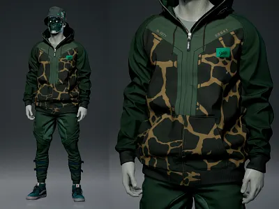 Pattern Jacket 3d alpha decal illustration pattern substance unreal videogame