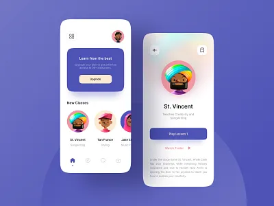 Online Course App 3d app clean dailyui design flat icon illustration minimal online course typography ui ux vector