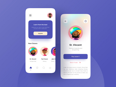 Online Course App 3d app clean dailyui design flat icon illustration minimal online course typography ui ux vector