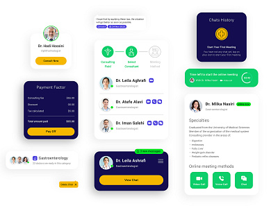 Doctor Online App app design product design ui design ux design