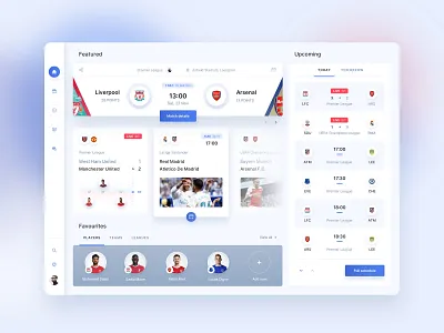 Football Live Streaming App app dashboard design football live steraming matches objectivity ui ux