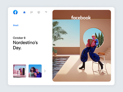 Facebook Always On | 05 3dcharacter app branding brazil character character design culture design facebook illustration inspiration interface trend ui ux web