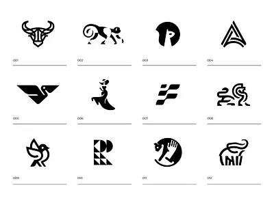 LOGO ARCHIVE - 1 animal animals bird branding design icon icons identity illustration illustrations leo letter logo mark marks symbol symbole women