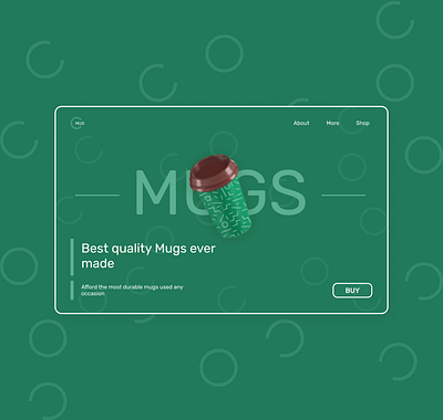 mugs shop concept frontend ui ux webdesign website website design