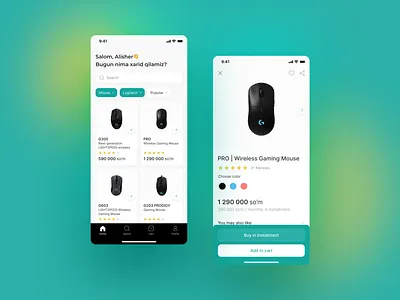 Store app app interface mobile store storeapp ui ux