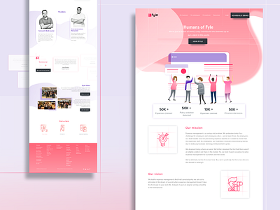 Team page art branding flat illustration minimal typography ui uidesign vector web website