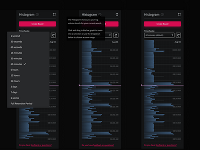 Behold! An Early Histogram Mockup! bar chart data design dropdown graph interaction mockup multiselect panel product product design tooltip ui ux visualization