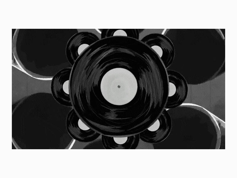 Music Spiral 2d 2d animation 2d art animation animation 2d animation after effects animations art black and white design gif guitar illustration kaleidoscope lp motion design motion graphics music music art spiral