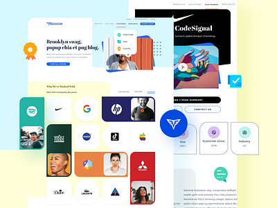 CodeSignal Redesign app brand identity branding branding design codesginal design icon icon design icons logo minimal rebranding redesign sketch ui webdesign