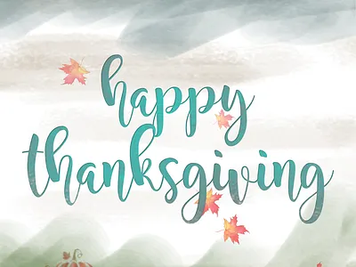 Happy Thanksgiving affinityphoto background design brushes creativity illustration watercolor