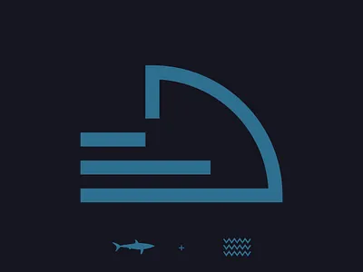 Day 329 adobe illustrator adobe illustrator cc animal logo brand design brand identity brand identity designer branding dark blue deep sea graphic design jaws logo logo design logo designer logos shark shark logo shark movie shark week sharks